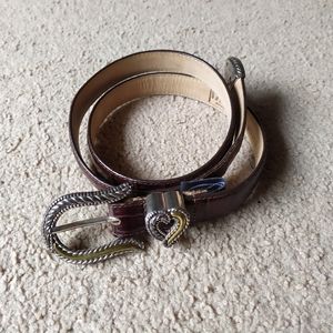 Brighton women brown leather belt